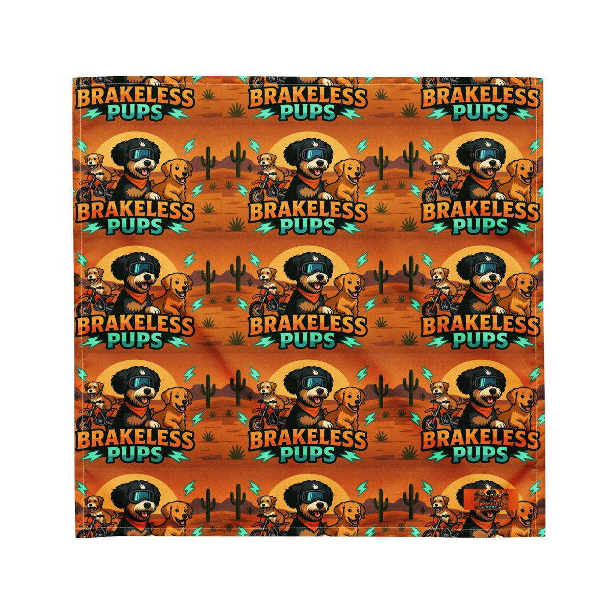 Desert Brakeless Pups - All-over print bandana - BRAKELESS