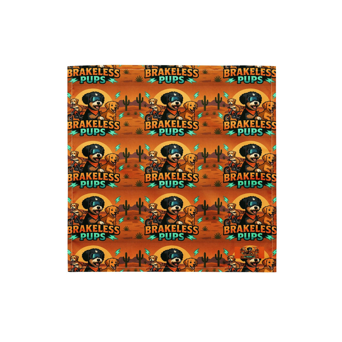 Desert Brakeless Pups - All-over print bandana - BRAKELESS