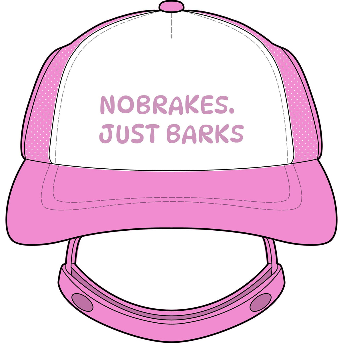 DOG Trucker Hat — “No Brakes. Just Barks.” DOG BRAKELESS CLOTHING HAT - Hats - BRAKELESS