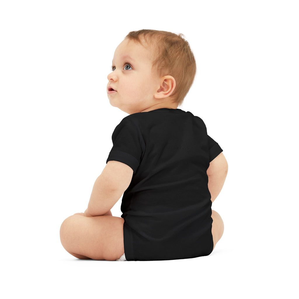 Infant One-Piece Bodysuit — ‘No Brakes’ Retro Motorcycle Chest Graphic - Kids clothes - BRAKELESS