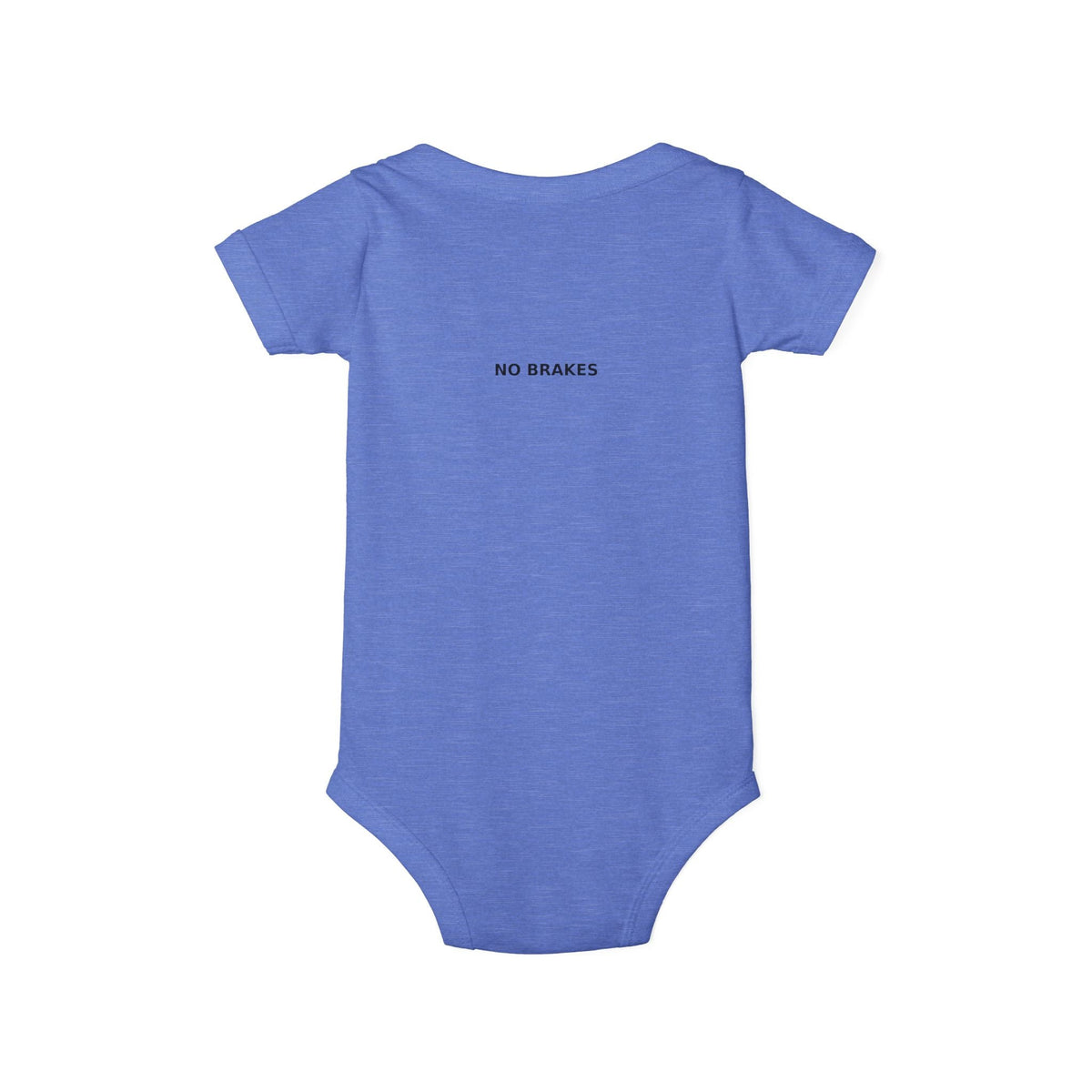 Infant One-Piece Bodysuit — ‘No Brakes’ Retro Motorcycle Chest Graphic - Kids clothes - BRAKELESS