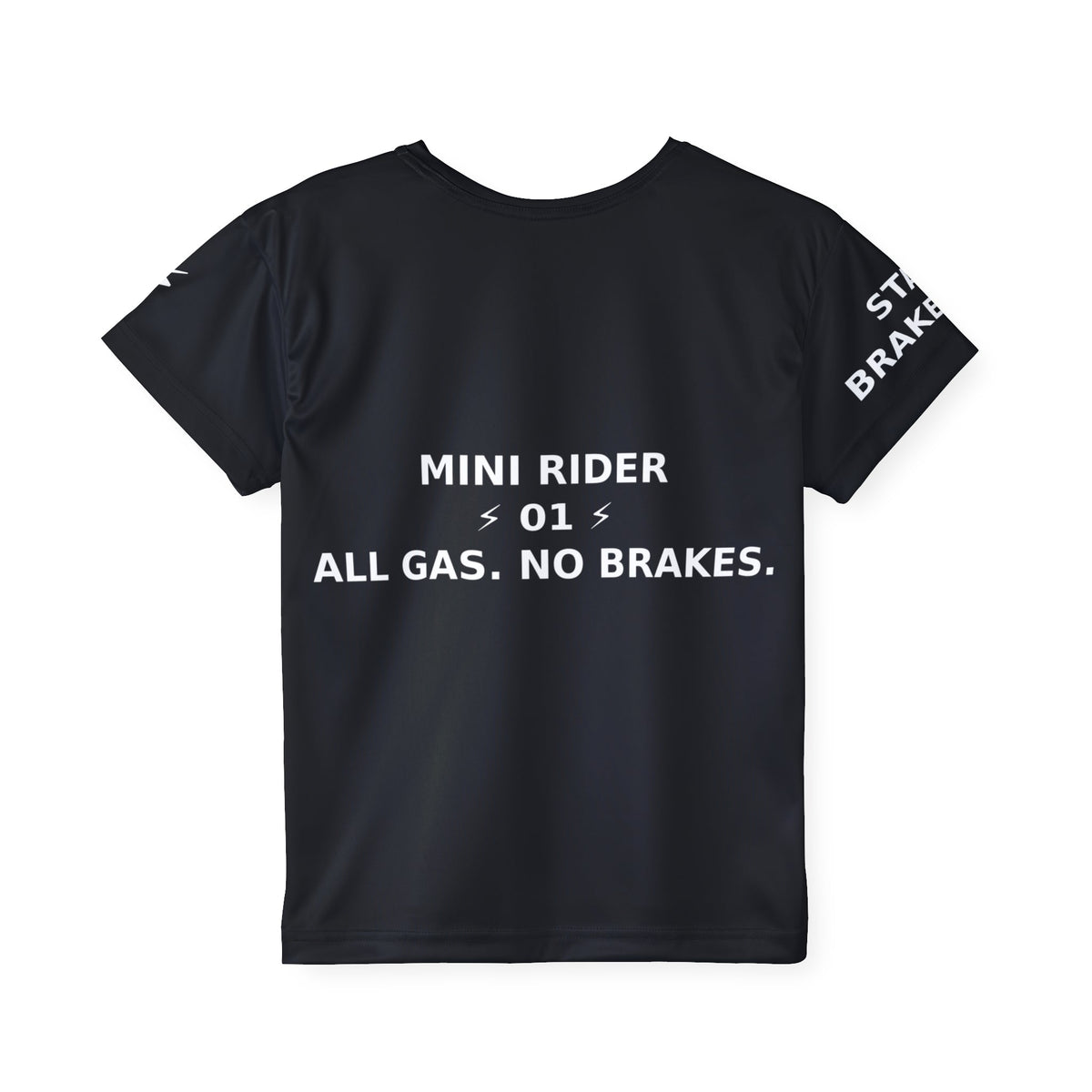 Kids Sports Jersey - ALL GAS. NO BRAKES. MINI RIDER JERSEY 01. - All Over Prints - BRAKELESS