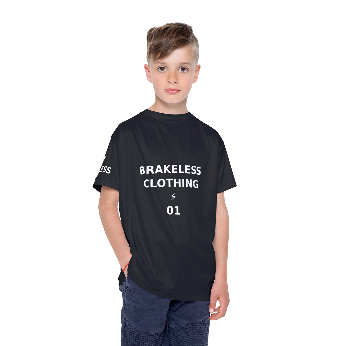 Kids Sports Jersey - ALL GAS. NO BRAKES. MINI RIDER JERSEY 01. - All Over Prints - BRAKELESS