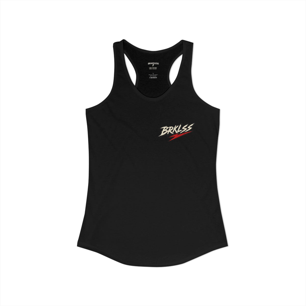 LAND OF THE FREE. HOME OF THE FAST. BRAKELESS Racerback Tank - Tank Top - BRAKELESS