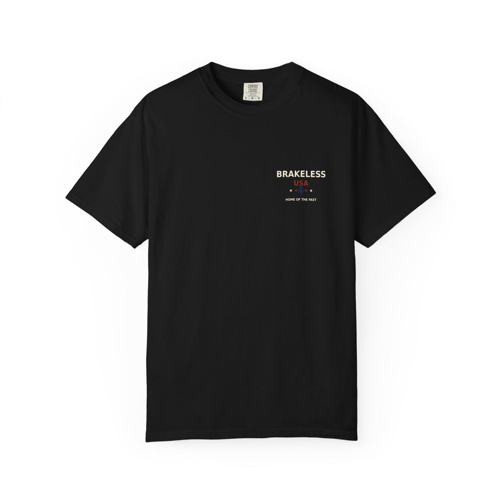 LAND OF THE FREE. HOME OF THE FAST. TEE - T-Shirt - BRAKELESS