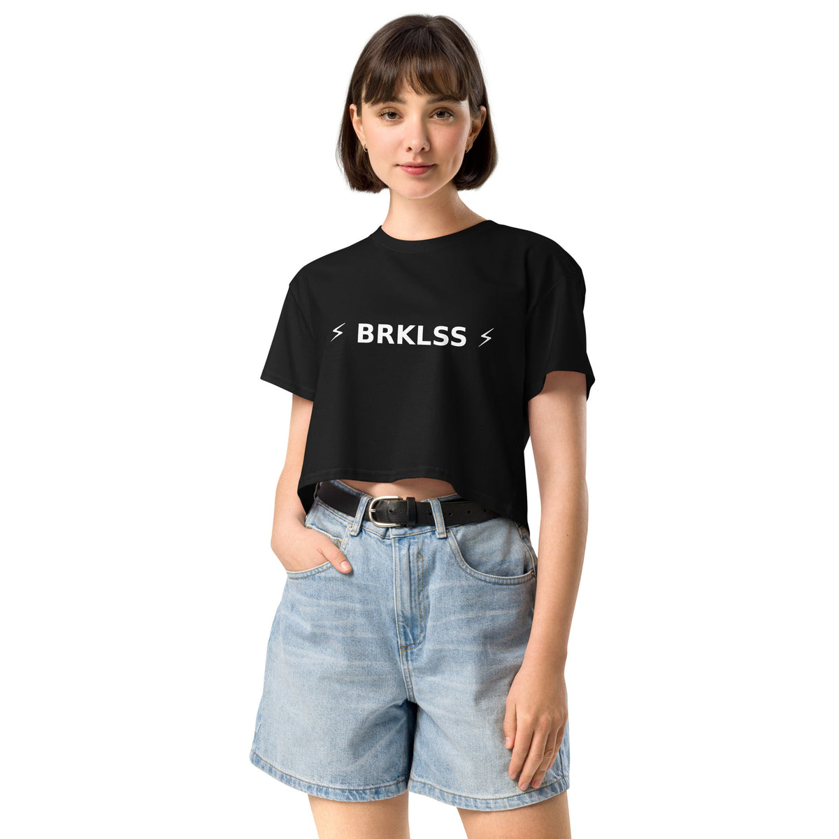 NO BRAKES. BAD DECISIONS. CROP TOP - BRAKELESS