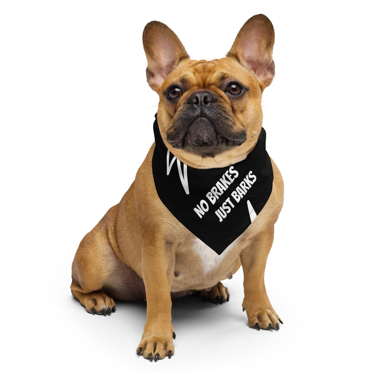 NO BRAKES. JUST BARKS. PET BANDANA - BRAKELESS