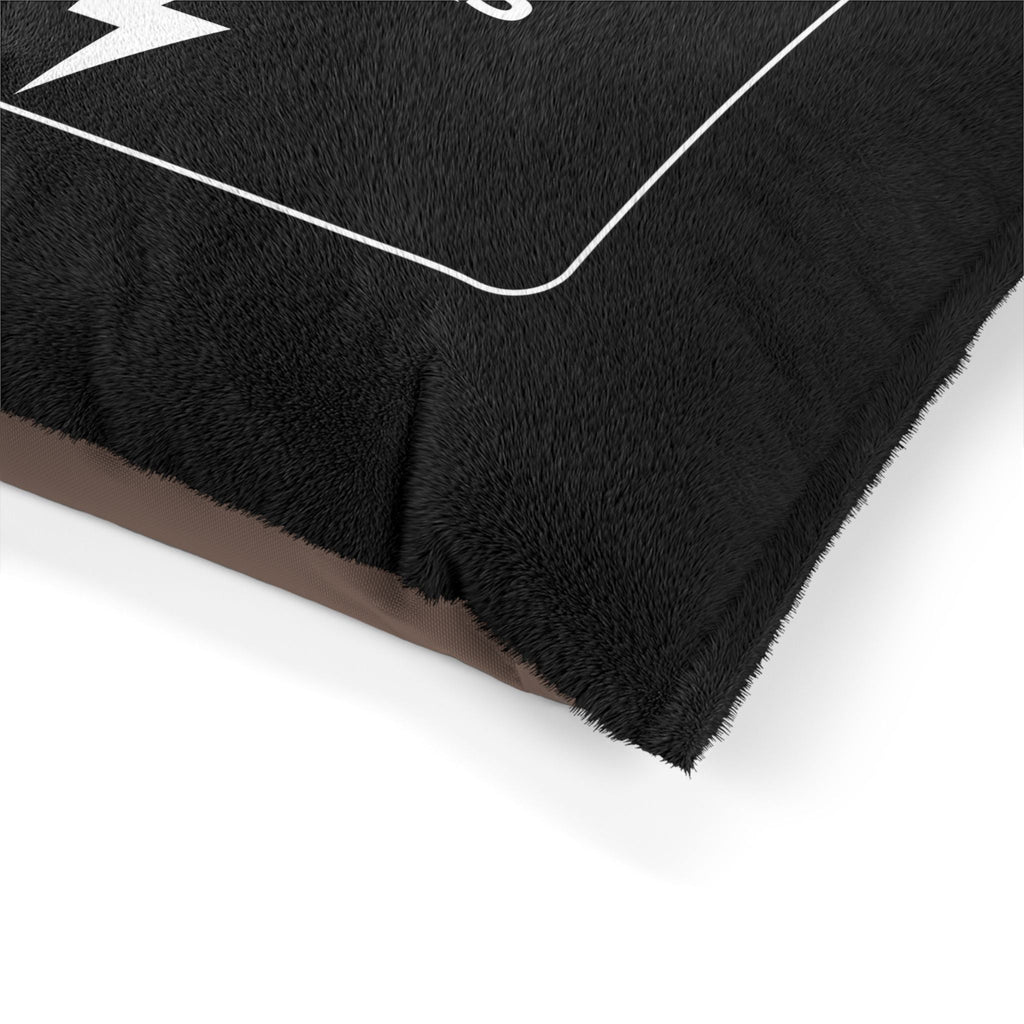 Pet Bed — "Brakeless Pets: No Brakes Just Barks" Plush Dog Bed - Pets - BRAKELESS