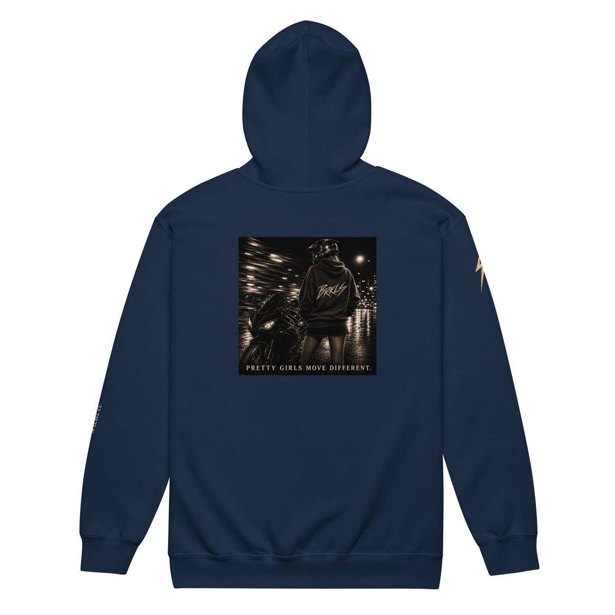 PRETTY GIRLS RIDE DIFFERENT - Heavy blend zip hoodie - BRAKELESS