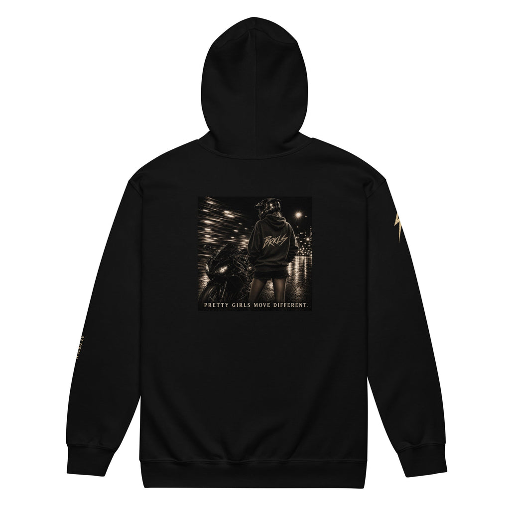 PRETTY GIRLS RIDE DIFFERENT - Heavy blend zip hoodie - BRAKELESS
