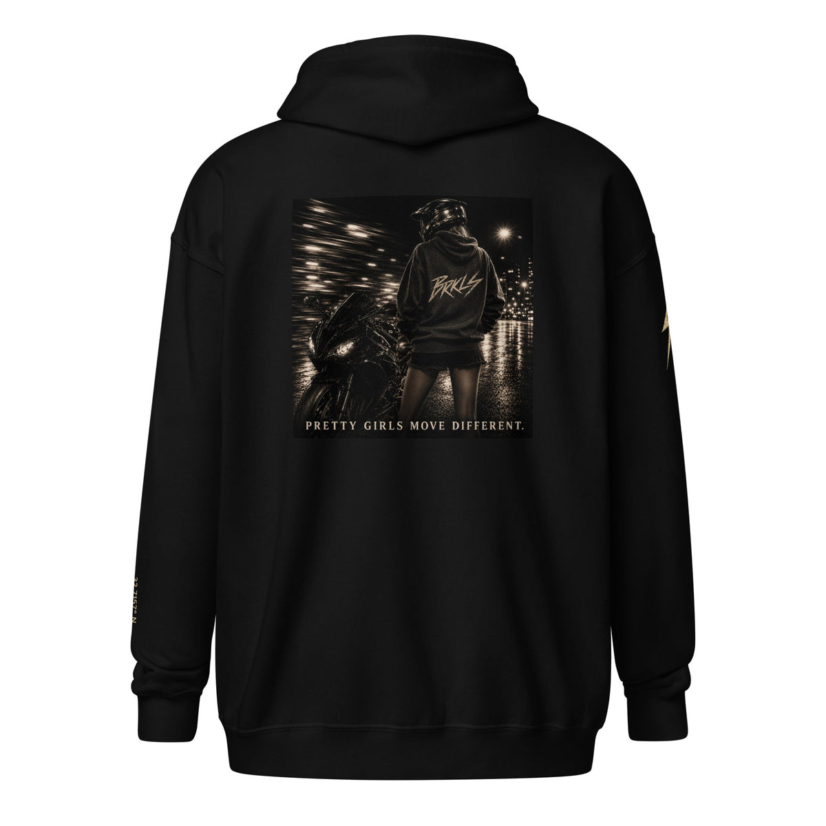 PRETTY GIRLS RIDE DIFFERENT - Heavy blend zip hoodie - BRAKELESS