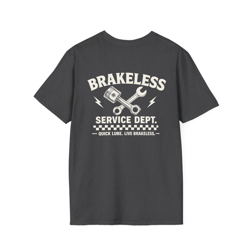 'Quick Lube, Live Brakeless' Tee - T-Shirt - BRAKELESS