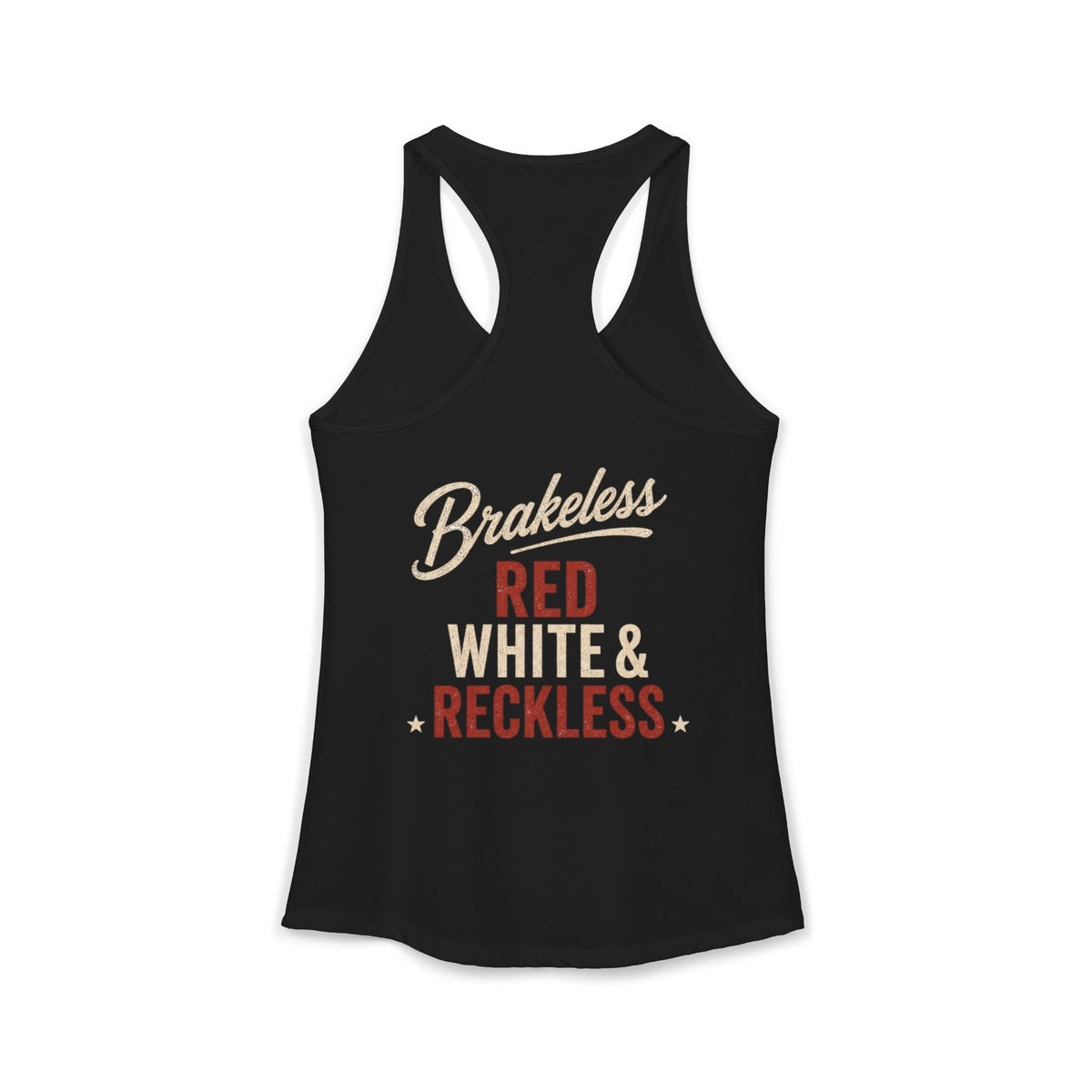 Red, White & Reckless - BRAKELESS Racerback Tank Top - Tank Top - BRAKELESS