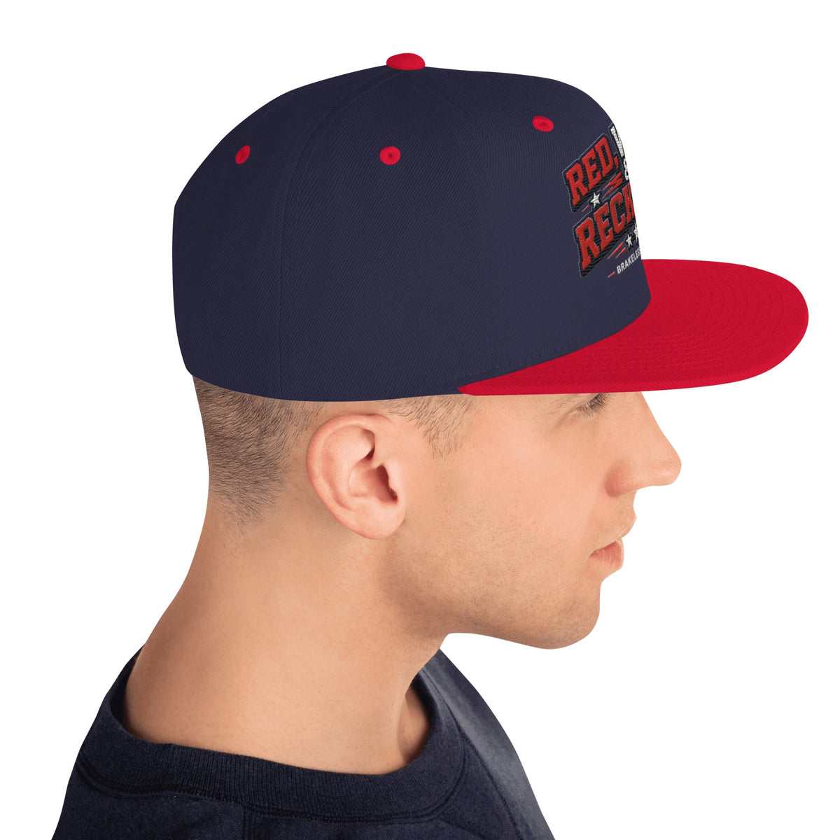 RED, WHITE & RECKLESS - SNAPBACK HAT - BRAKELESS