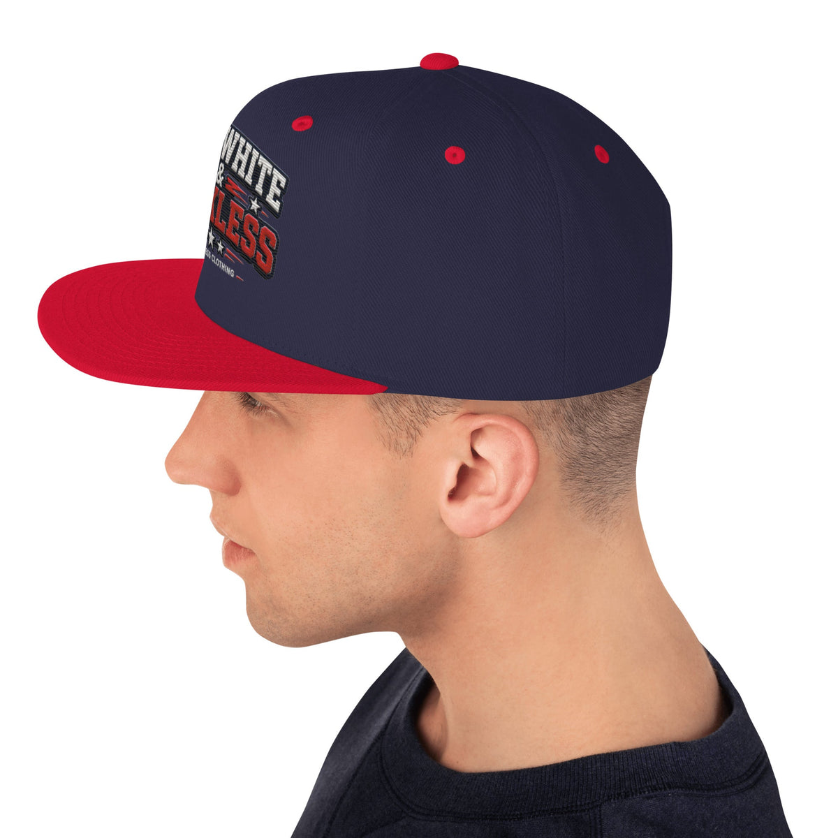 RED, WHITE & RECKLESS - SNAPBACK HAT - BRAKELESS