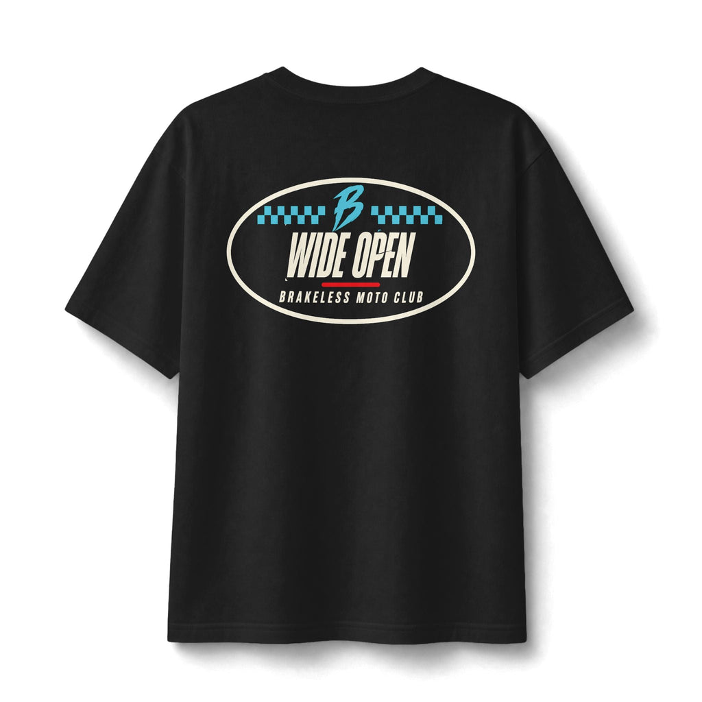 Wide Open Brakeless Moto Club Tee — Unisex - T-Shirt - BRAKELESS